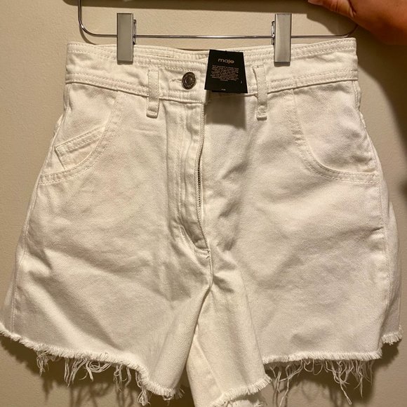 Maje White Denim Shorts - Picture 4 of 4